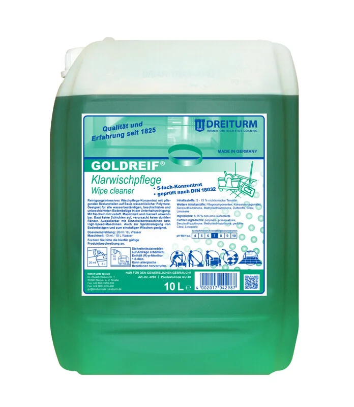 GOLDREIF KLARWISCHPFLEGE 10L -za tla