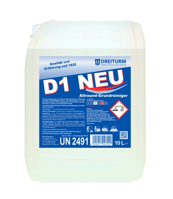 D-1-NEU 10L odstr.premaza   (250ml / m2)